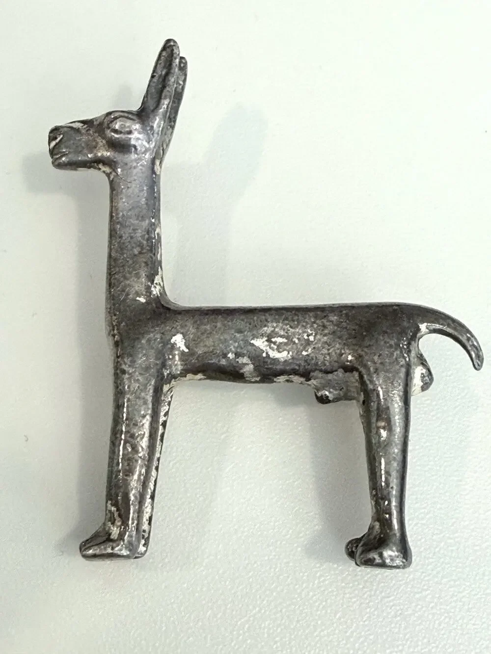 Vintage Alva Studio Silver Plated Pewter Llama Brooch Alpaca Pin Brooch